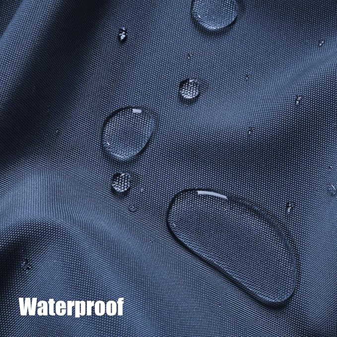 BONZER Outdoor Curtains for Patio Waterproof Thick Privacy Grommet Light Filtering Outside Curtains for Porch Pergola Gazebo Deck, 1 Panel, 84W x 84L inch, Navy