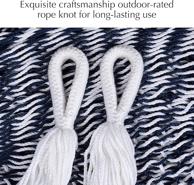 PNAEUT Handwoven Mayan Hammock, Thick Soft Rope Double Hammock for Outdoor Outside & Indoor, 600 lbs Capacity Heavy-Duty, Includes Tree Straps, Carabiners & Carrying Bag (Chasm, X-Large)