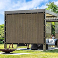 Artpuch Outdoor Pergola Shade Cover 6x8 FT Sun Shade Cloth with Grommets Mocha 90% UV Protection Canopy Patio Privacy Screen (Customized Available)
