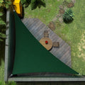 Amgo Custom Size 6' x 6' x 8.5' Green Right Triangle Sun Shade Sail Order to Make Canopy Awning UPF50+ AGSLT, 95% UV Blockage, Water & Air Permeable, 200GSM Commercial Standard (We Customize)