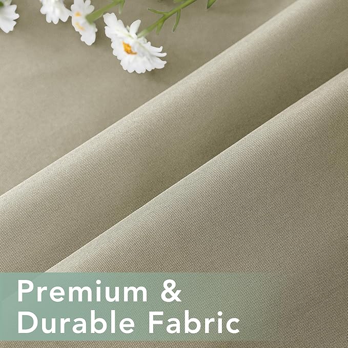 Gazebo Curtains Outdoor Waterproof 6 Panels - Windproof, Privacy, Weatherproof Outside Drapes for Patio Pergola Porch, Grommet Top and Tab Bottom Drape, 54x84 Inch, Taupe