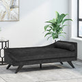 Christopher Knight Home Cagle Chaise Lounge,Wood, Black + Dark Brown