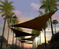 Amgo Custom Size 18' x 18' x 18' Brown Triangle Sun Shade Sail UPF50+ AGTAPRT12, Order to Make Canopy Awning, 95% UV Blockage, Water & Air Permeable, Commercial Standard (We Customize)