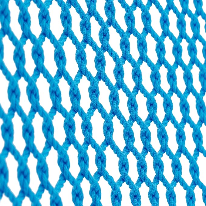 Lazy Daze Hammocks 10.5 FT Double 2 Person Caribbean Rope Hammock, Hand Woven Polyester Hammock with Spreader Bars, for Outside Outdoor Backyard Patio Poolside, 450 LBS Capacity, Sky Blue