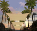 Amgo 16' x 20' Beige Rectangle Sun Shade Sail Canopy Awning UPF50+ AGTAPR1620, 95% UV Blockage, Water & Air Permeable, Commercial and Residential, 3 Years Warranty (We Make Custom Size)