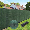UPGRADE Privacy Fence Screen 4'x18' Dark Green Outdoor 90% Visibility Blockage 170 GSM Mesh Shade Cover Panels for Backyard,Balcony,Home Decoration with Zip Ties,Customized Avaliable