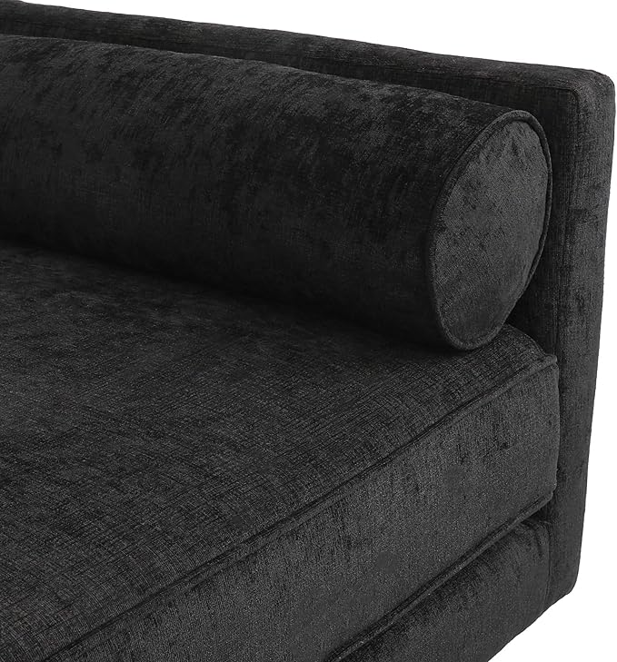 Christopher Knight Home Cagle Chaise Lounge,Wood, Black + Dark Brown