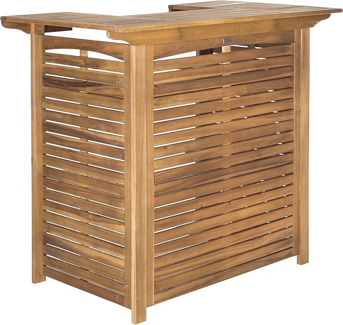 Safavieh Outdoor Collection Monterey Teak Bar Table - Teak Brown