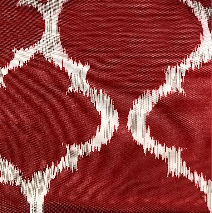 Hammock Chair Hanging Rope Swing, *12 Patterns, Quality Comfortable and Breathable Fabric - Indoor/Outdoor - Red Geometric Pattern