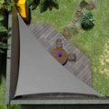 Amgo Custom Size 20' x 20' x 28.3' Grey Right Triangle Sun Shade Sail Order to Make Canopy Awning UPF50+ AGSLT, 95% UV Blockage, Water & Air Permeable, 200GSM Commercial Standard (We Customize)