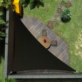 Amgo Custom Size 13' x 23' x 26.4' Black Right Triangle Sun Shade Sail Order to Make Canopy Awning UPF50+ AGSLT, 95% UV Blockage, Water & Air Permeable, 200GSM Commercial Standard (We Customize)